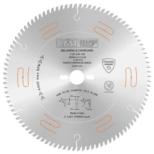 Циркулярен диск с твърдосплавни пластини CMT CHROME 300/3.2/30 Z=96/281.696.12M