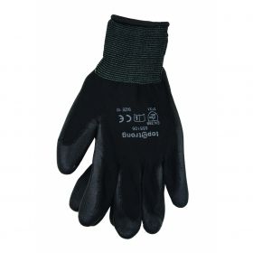 Ръкавици топени в полиуретан-черни, р-р 10 TS